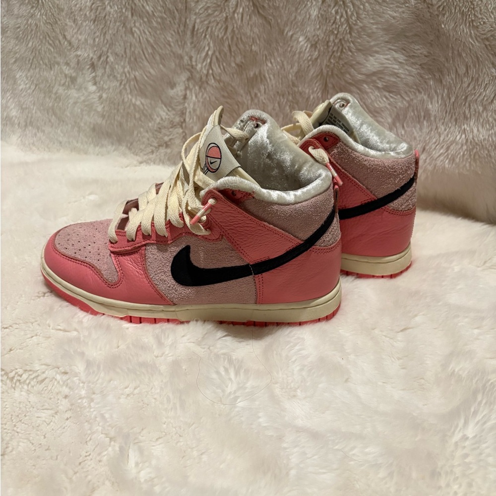 Pink High-Top Sneakers
